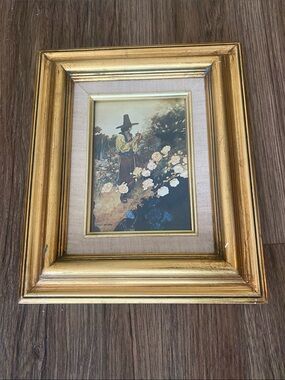 VTG Charles Robison print Hans in the garden from Oscar Wildes happy prince MCM